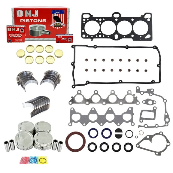 DNJ EK129 Engine Rebuild Kit Fits Cars & Trucks 2001-2005 Hyundai Accent 1.6L DOHC L4 16V 1600cc VIN C