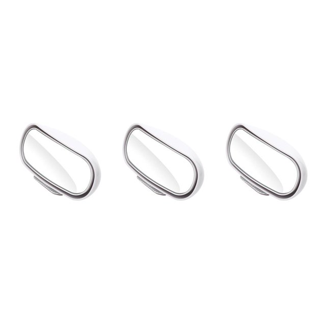 Redempat HD360 Universal Car Wide Angle Convex Rear Side View Blind Spot Mirror blind spot mirror White 3Set
