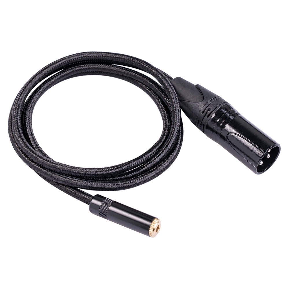 XLR 3Pin Female to 1/8" 3.5mm Stereo Male F/M Microphone CD Audio Cable Adapter 