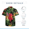 thumbnail image 7 of High Quality Hawaiian Shirts for Men Short Sleeve Aloha Beach Shirt Floral Summer Casual Button Down Shirts Blouses 7DIT7L, 7 of 7