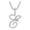 E, variant on YYKihy Letter Pendant Diamond Necklace Men's Chain Women's Chain Pendant Capital Letter Pendant Hip Hop Jewelry
