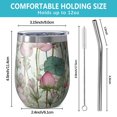 thumbnail image 5 of 12oz Stainless Steel Insulated Wine Tumbler with Lid and Straw – Double Wall Vacuum Mug for Hot & Cold Drinks, 304 Steel Interior, Sweat-Free Design, 5 of 5