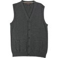 thumbnail image 1 of Tasso Elba Mens Chevron Suéter Chaleco, Gris, Pequeño Tasso Elba Chaleco, 1 of 1
