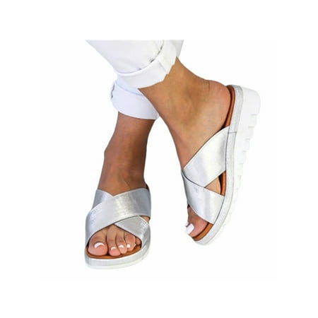 

Tenmix Womens Ladies Sandals Wedges Slippers Flip Flops Mules Summer Casual Shoes