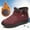 Red, variant on LSLJS Women Snow Boots Winter Shoes with Fur Lined Warm Slip On Boots for Women Waterproof Booties Comfortable Outdoor Anti Slip Shoes