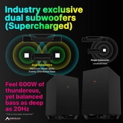 Nakamichi Shockwafe Ultra 9.2.4 Channel Soundbar System with Dolby Atmos/DTS:X, Dual 10 Subwoofers, 4 Rear Surround Speakers, 1300 Watts Max Output Power