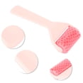 thumbnail image 3 of 1 Pc Rodillo Facial Translúcido para Mujeres para Salón de Belleza Vacaciones Baño Viaje ABS PE Perlas de Hielo Rosa Rojo, 3 of 3