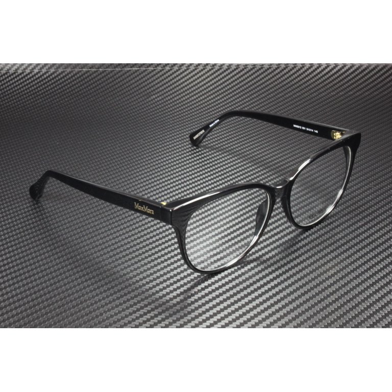 MaxMara MM5012 001 Shiny Black Clear Lens Plastic 54 mm  display picture 3
