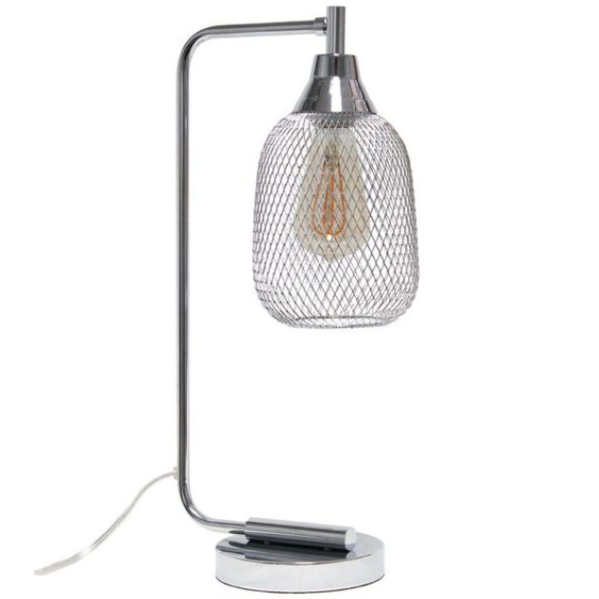 Lalia Home Industrial Mesh Desk Lamp, Chrome