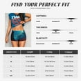 thumbnail image 3 of Kdxio Tower And Red Roses Print Workout Shorts for Women Seamless Soft Smooth Gym Yoga Scrunch Active Shorts, 3 of 5