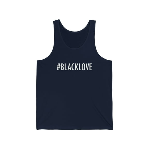 I love Black Love Unisex Tank Top, XS-2XL Black is Beautiful Black Pride