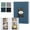 Blue, variant on Czzoypi 4x6 300 Pockets with Writing Space, 4x6 Photo Album Fabric Cover with Front Window, Photo Album Book for Family Memories (Green)