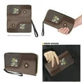thumbnail image 4 of ZUXONGSY Frog Daisy Flower Print Handbag and Wallet Sets for Women Top Handle Totes with Matching Wallet Leather Shoulder Handbag Clutch Purse for Women Ladies, 4 of 4