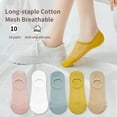 thumbnail image 5 of Hehanda 10 Pairs of Summer Thin Invisible Boat Socks - Simplicity Casual Cotton Socks, 5 of 6