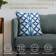 thumbnail image 4 of Blue And White Modern Art Geometric Pillow Covers,Blue And White Modern Art Geometric Throw Pillow Covers 24"×24" ,Living Room Sofa Couch Pillow Covers,Decorative Pillow Covers, 4 of 7