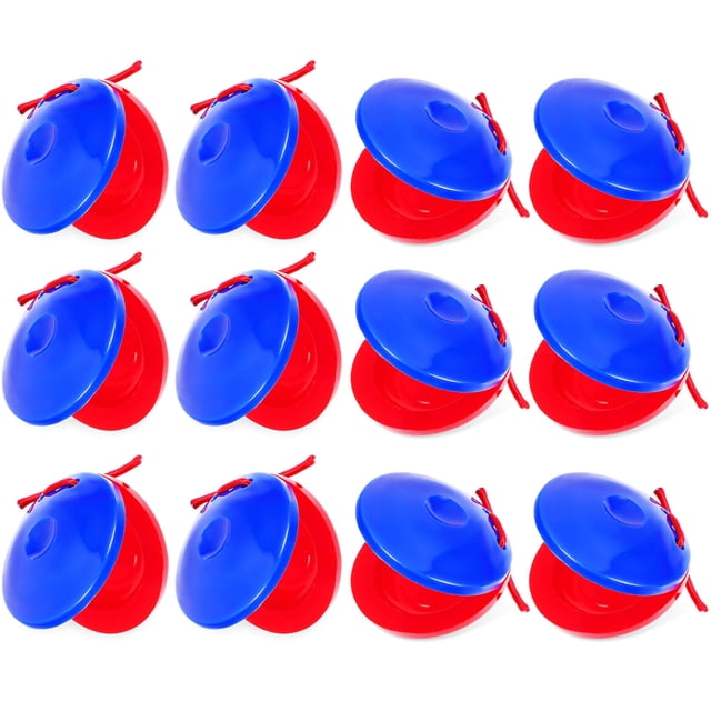 OULII 12pcs Small Finger Castanets For Rhythm Easy To Use Musical Instruments For Hand Coordination And Fun Playtime