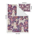 thumbnail image 5 of Goldendoodle Dog and Flower Floral Duvet Cover and Pillowcase Set for Single Bedding, Bedroom Accessories for Kids Teens, 5 of 5