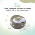 thumbnail image 3 of Dolu Nuve Potty Training Seat, Portable Toilet Chair for Kids, Stone Grey, 3 of 9