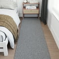 thumbnail image 4 of Ottomanson 2x30 Non-Slip Shag Runner Rug Plush Carpet for Bedrooms & Hallways, 2' x 30', Gray, 4 of 7