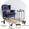 thumbnail image 5 of Metal Side Table, Side Table for Small Spaces Outdoor Patio Side Table Circle Metal Bedside Table Waterproof Removable Tray Round Accent Table for Nursery Bedroom Balcony Office(Black), 5 of 14