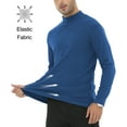 thumbnail image 4 of Men's Lightweight Pullover Sweatshirt Long Sleeve Casual Knit Top Soft Comfortable Streetwear & Lounge Wear Dark blue XL, 4 of 10