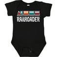 thumbnail image 3 of Inktastic Railroader Train Hobby Boys or Girls Baby Bodysuit, 3 of 5