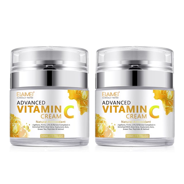 Elaimei Vitamin C Face Cream, Daily Anti Aging Moisturizer Cream for Face, Reduce Appearance of