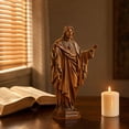 thumbnail image 6 of Darzheoy Resin Jesus Statue, Sacred Heart of Jesus Statue, Tabletop Shelf Sculpture, Versatile Home Decor Accent Ornament, Decorative Figurine for Living Room, Office, Desk, Bedroom, 6 of 7