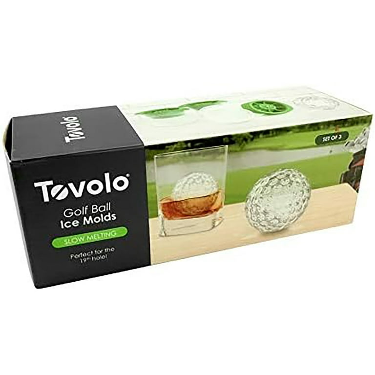  Tovolo Soccer Ball Ice Molds (Set of 2) - Slow-Melting,  Leak-Free, Reusable, & BPA-Free Craft Ice Molds For Game Day: Home & Kitchen