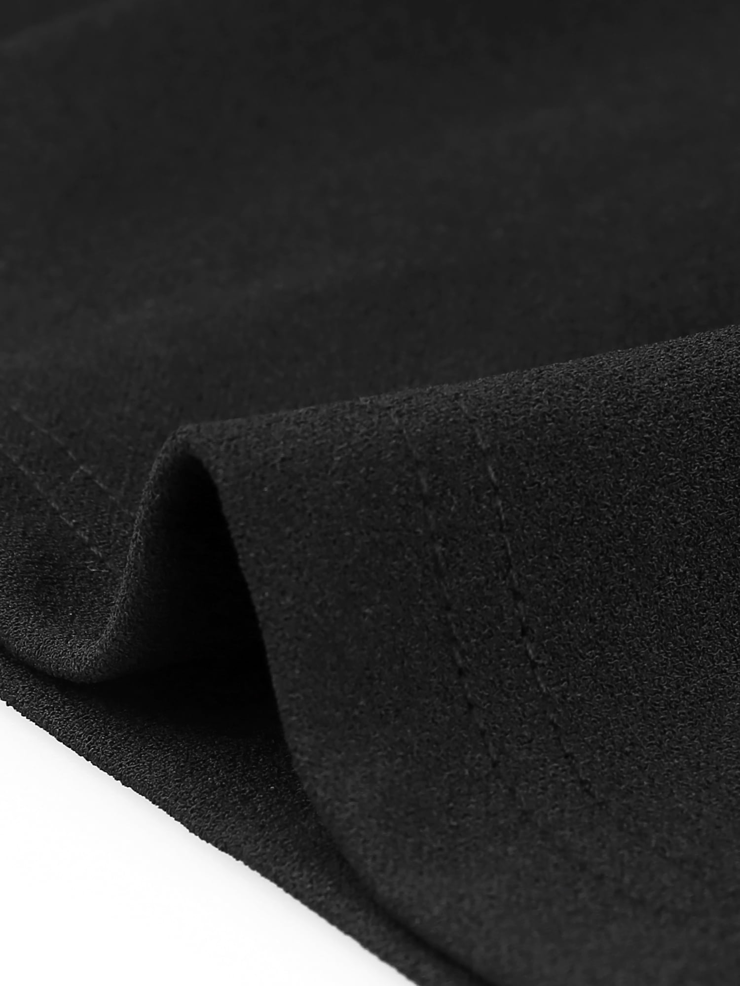 DARING DIVA Women's Plus Size Button Crew Neck Bodycon Pencil Dress 3X Black