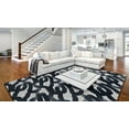 thumbnail image 4 of Motif Printed Faux Rabbit Sketch Black & White 8 ft. x 10 ft. Area Rug, 4 of 6