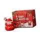 thumbnail image 2 of Taza de cerámica navideña, taza de café, accesorio fotográfico hecho a mano con tapa y cuchara, taza de leche, taza de té para cocina, bar, fiesta, Papá Noel, 2 of 8