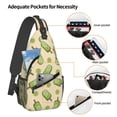 thumbnail image 3 of Lsque Kiwi Ice Cream Pattern Cross Chest Bag Diagonally – Premium Durable Front Chest Sling with Adjustable Padded Strap, High-Capacity Storage, 3 of 8