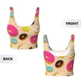 thumbnail image 5 of Lsque Donuts Printed Women'S Sports Bra, Compression, Moisture Wicking, High-Impact Sports Bra For Women,Supportive sports bra-XX-Large, 5 of 9