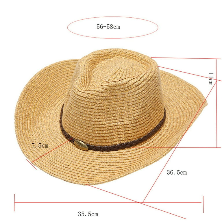 Size 8 straw cowboy hat 2025