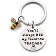 thumbnail image 1 of ORUYROP Teacher Appreciation Gift Teacher Keyring Gift You Will Always Bee My Favorite Teacher Keychain, 1 of 5