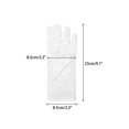 thumbnail image 2 of INSPIRE CHIC Women's Glove Satin Bead Decor Full Finger Wrist Length Short Gloves for Elegant Wedding White, 2 of 6