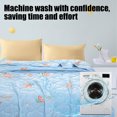 thumbnail image 5 of Qocolhg Cute Summer Quilt Bedding Modern Air Conditioner Quilt for Kids, Cotton Breathable Comforter Print Floral Quilts Bedspread, Cooling Blankets for Hot Sleepers, 39x59 inch, Blue, 5 of 6