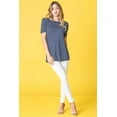 thumbnail image 5 of Eloges Women's Stripe Short Puff-Sleeve Tunic, 5 of 8