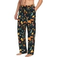 thumbnail image 3 of Kdxio Forest Elf Print Men's Sleep Pajama Pant Lounge Pants with Pockets, 3 of 8