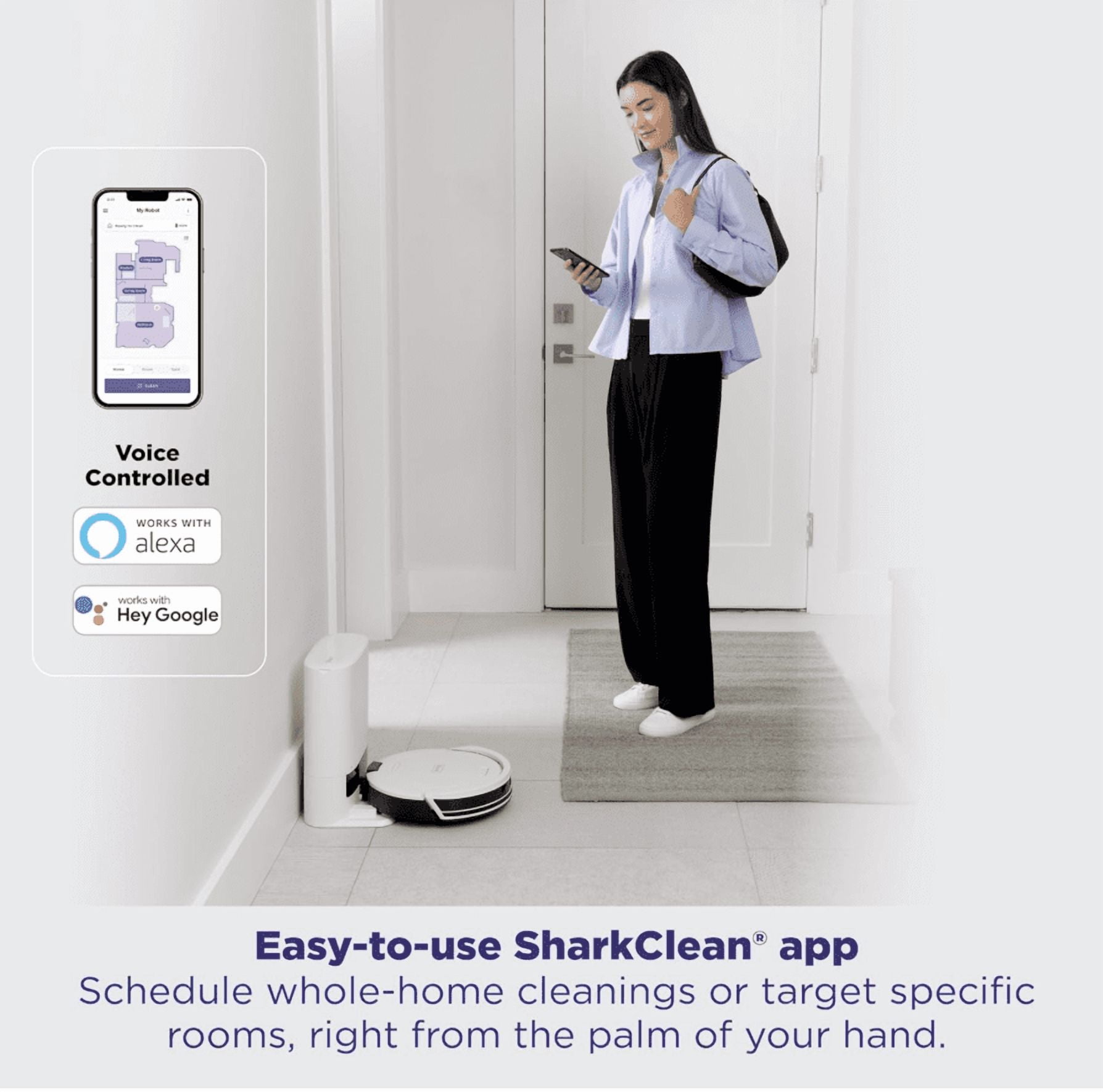 Shark Navigator AV2110S Robot Vacuum - Self-Empty Base, Smart Navigation