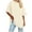 Beige, variant on Otntypg Oversized Workout T Shirts for Women Trendy Solid Color Cotton Loose Fit Crewneck Casual Summer Basic Tee Drop Shoulder Tops Blue S