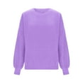 thumbnail image 6 of cfhntfmh Plus Size Sweaters for Women Crewneck Long Sleeve Cable Knit Sweaters Casual Fall Sweaters Soft Winter Tops, 6 of 6