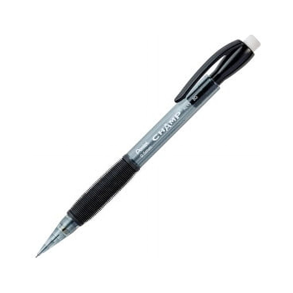 Pentel® CHAMP Mechanical Pencil, 0.5mm, Black Barrel, Preloaded HB Lead, 24 Pack