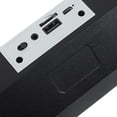 thumbnail image 4 of Altavoz inalámbrico de graves con entrada auxiliar, tarjeta de memoria, FM, USB, salida de 10 W, barra de sonido estéreo, 4 of 7