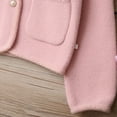 thumbnail image 6 of IVEYRTF Big Boys Girls Cardigan Button Solid Color Fashion Fall Winter Casual Thermal Warmth Outerwear Sweater Tops for Kids 5-14 Years(Pink#3,11 Years), 6 of 9