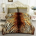 thumbnail image 2 of NC Thick Fleece Blanket - 2 Ply Reversible 520GSM Soft Plush Blanket Queen 77"x87", Tiger, 2 of 6