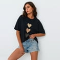 thumbnail image 3 of SUNBS Womens Oversized Graphic Tees - Love Heart Casual T-Shirts for Women Summer Tops, 3 of 9