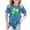 Blue, variant on FUZHIQ Girls St. Patrick's Day Shirts Shamrock Four Leaf Short Sleeve Spring Summer Shirt Top Crew Neck Holiday Party Outdoor Girls T Shirts Size 6(Blue,4-5 Years)