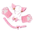 thumbnail image 3 of Disfraz de gato, gorro de cosplay, guantes de , cola para disfraces de Rosado Zulema Traje de juego de cosplay, 3 of 7